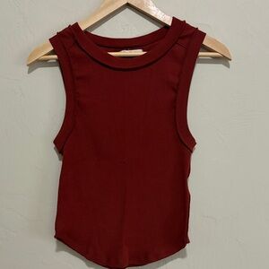 Free People/We The Free Rich Red Kate Tee. Worn Once!